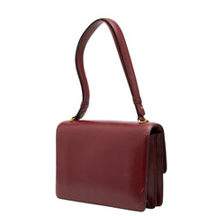エルメス フォンスベル ショルダーバッグ ワインレッド系 ボックスカーフ レディース HERMES 【中古】