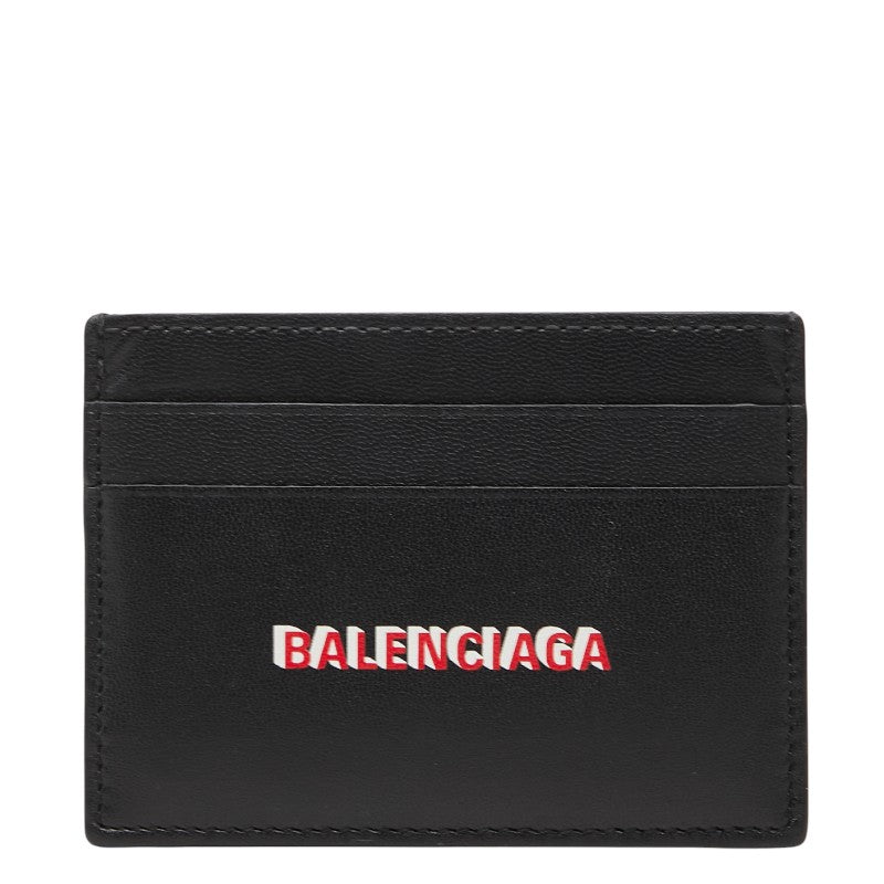 バレンシアガ CASH カードホルダー カードケース 594309 ブラック レザー レディース BALENCIAGA 【中古】