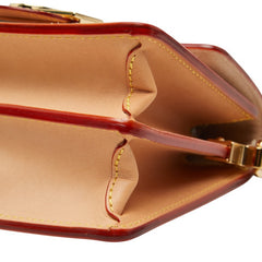 ルイ ヴィトン ドーフィーヌMINI 斜め掛け ショルダーバッグ ピンク ベージュ レザー ストロー レディース LOUIS VUITTON 【中古】