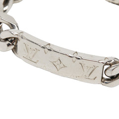 ルイ ヴィトン モノグラム ブラスレ LVシグネチャー チェーンブレスレット M62486 シルバー メタル メンズ LOUIS VUITTON 【中古】