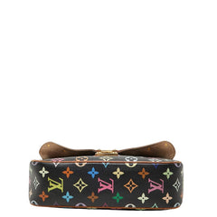ルイ ヴィトン モノグラム マルチカラー ソローニュ ショルダーバッグ M92639 ブラック ブラウン PVC レザー レディース LOUIS VUITTON 【中古】