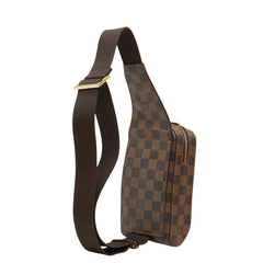 ルイ ヴィトン ダミエ ジェロニモス ボディバッグ ウエストバッグ N51994 ブラウン PVC レザー メンズ LOUIS VUITTON 【中古】