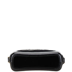 シャネル ガブリエル チェーン ショルダーバッグ ブラック フェルト レザー レディース CHANEL 中古