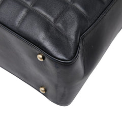 シャネル ココマーク チョコバー トートバッグ ショルダーバッグ ブラック ラムスキン レディース CHANEL 【中古】