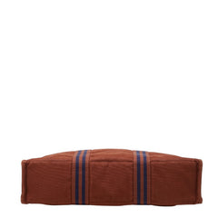 エルメス フルートゥMM トートバッグ ブラウン キャンバス レディース HERMES 【中古】