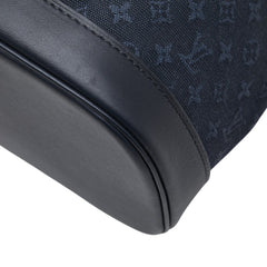 ルイ ヴィトン モノグラム ミニ モンスリGM リュック バックパック M92455 ネイビー キャンバス レザー レディース LOUIS VUITTON 【中古】