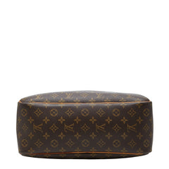 ルイ ヴィトン モノグラム ドーヴィル ハンドバッグ M47270 ブラウン PVC レザー レディース LOUIS VUITTON 【中古】