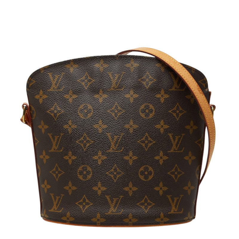 ルイ ヴィトン モノグラム ドルーオ 斜め掛け ショルダーバッグ M51290 ブラウン PVC レザー レディース LOUIS VUITTON 【中古】