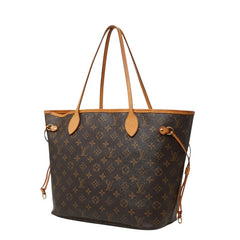 ルイ ヴィトン モノグラム ネヴァーフルMM ショルダーバッグ トートバッグ M40156 ブラウン PVC レザー レディース LOUIS VUITTON 【中古】
