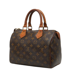 ルイ ヴィトン モノグラム スピーディ25 ミニボストンバッグ ハンドバッグ M41528 ブラウン PVC レザー レディース LOUIS VUITTON 【中古】