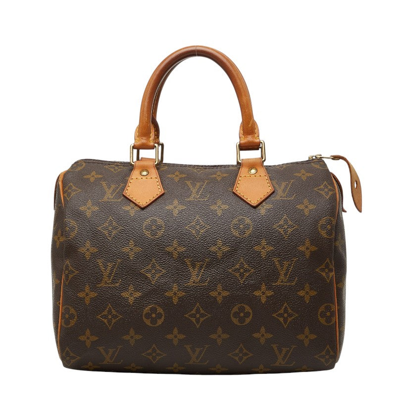 ルイ ヴィトン モノグラム スピーディ25 ミニボストンバッグ ハンドバッグ M41528 ブラウン PVC レザー レディース LOUIS VUITTON 【中古】