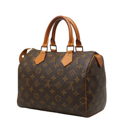 ルイ ヴィトン モノグラム スピーディ25 ミニボストンバッグ ハンドバッグ M41528 ブラウン PVC レザー レディース LOUIS VUITTON 【中古】
