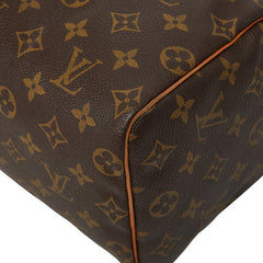 ルイ ヴィトン モノグラム スピーディ25 ミニボストンバッグ ハンドバッグ M41528 ブラウン PVC レザー レディース LOUIS VUITTON 【中古】