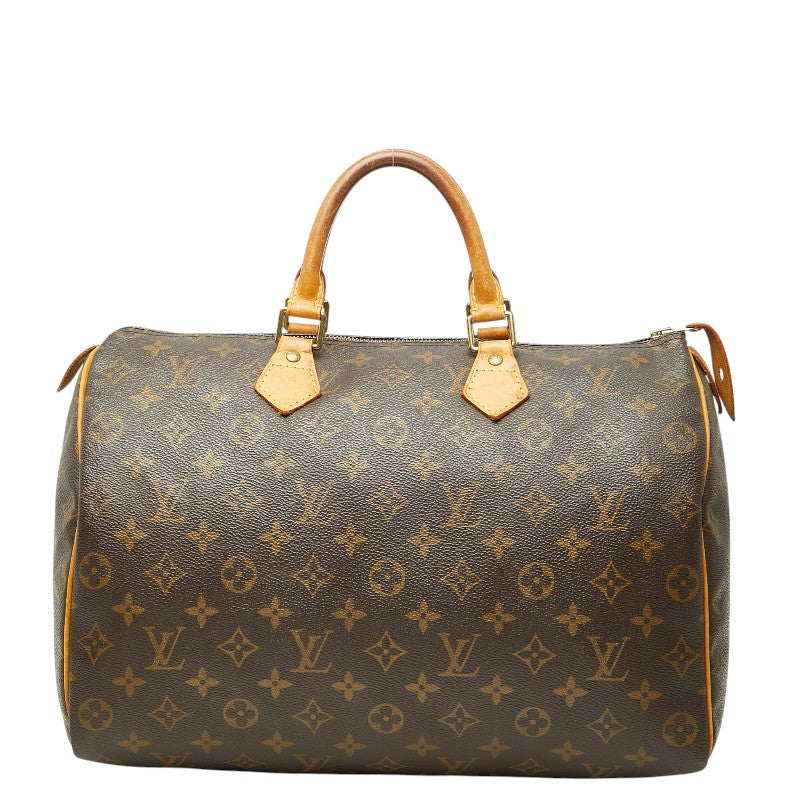 ルイ ヴィトン モノグラム スピーディ35 ハンドバッグ ボストンバッグ M41524 ブラウン PVC レザー レディース LOUIS VUITTON 【中古】