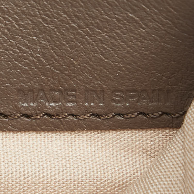 クロエ クロコ型押し 三つ折り財布 ブラウン レザー レディース Chloe 【中古】