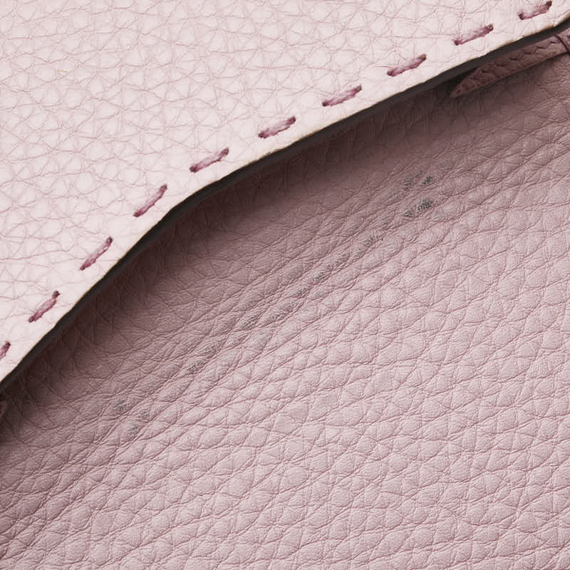 フェンディ セレリア ピーカブー 二つ折り財布 ピンク レザー レディース FENDI 【中古】