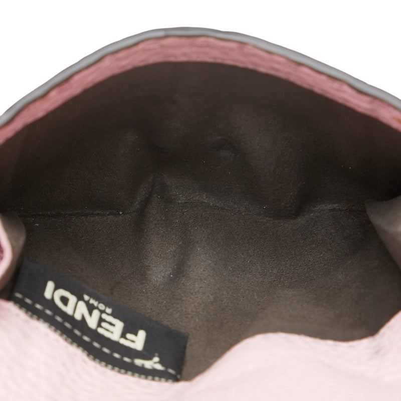 フェンディ セレリア ピーカブー 二つ折り財布 ピンク レザー レディース FENDI 【中古】