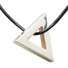 グッチ 三角ペンダント ネックレス シルバー SV925 シルバー レディース GUCCI 【中古】