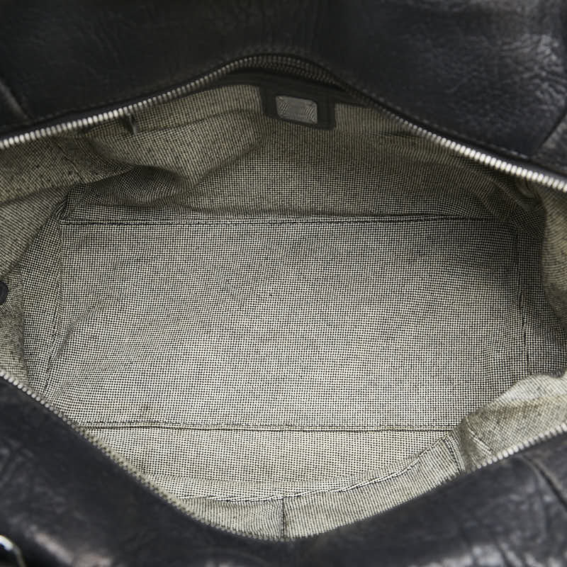 エム シー エム スタッズ ハンドバッグ ショルダーバッグ 2WAY ブラック レザー レディース MCM 【中古】