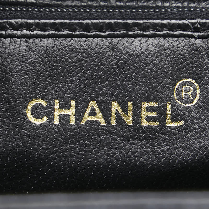 シャネル ココマーク チェーン ショルダーバッグ トートバッグ ブラック キャビアスキン レディース CHANEL 【中古】