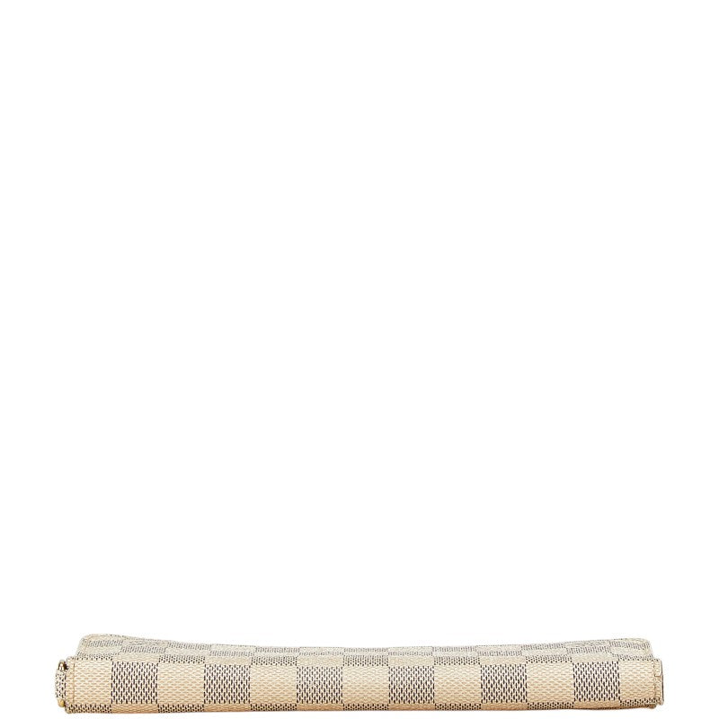 ルイ ヴィトン ダミエ アズール ポルトフォイユ アンソリット 長財布 N63072 ホワイト レザー レディース LOUIS VUITTON 【中古】