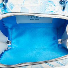 ジミーチュウ × 美少女戦士セーラームーン セーラーマーキュリー 水野亜美 ハンドバッグ ショルダーバッグ 2WAY ホワイト レザー レディース JIMMY CHOO 【中古】