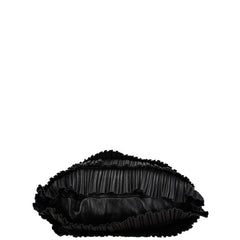 アルマーニ フリンジ トートバッグ ブラック レザー レディース ARMANI 【中古】