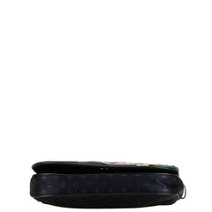 ルイ ヴィトン モノグラム サテン コント ドゥ フェ ミュゼット ショルダーバッグ M92273 ノワール ブラック サテン レザー レディース LOUIS VUITTON 【中古】