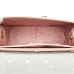 フルラ メトロポリス チェーン ショルダーバッグ ピンク レッド マルチカラー ベロア レザー レディース Furla 中古