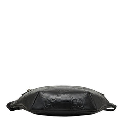 グッチ GGエンボス ボディバッグ ウエストバッグ 658582 ブラック レザー レディース GUCCI 【中古】