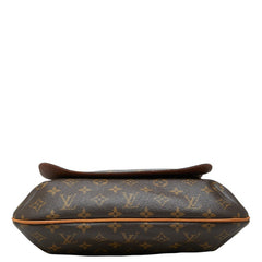 ルイ ヴィトン モノグラム ミュゼット 斜め掛け ショルダーバッグ M51256 ブラウン PVC レザー レディース LOUIS VUITTON 【中古】