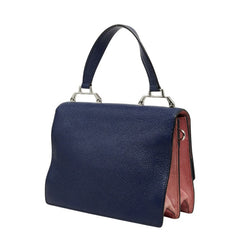 ミュウ ミュウ ハンドバッグ ショルダーバッグ 2WAY ブルー レザー レディース Miu Miu 【中古】