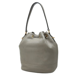 プラダ ロゴ ハンドバッグ ショルダーバッグ 2WAY 1BE018 グレージュ レザー レディース PRADA 【中古】
