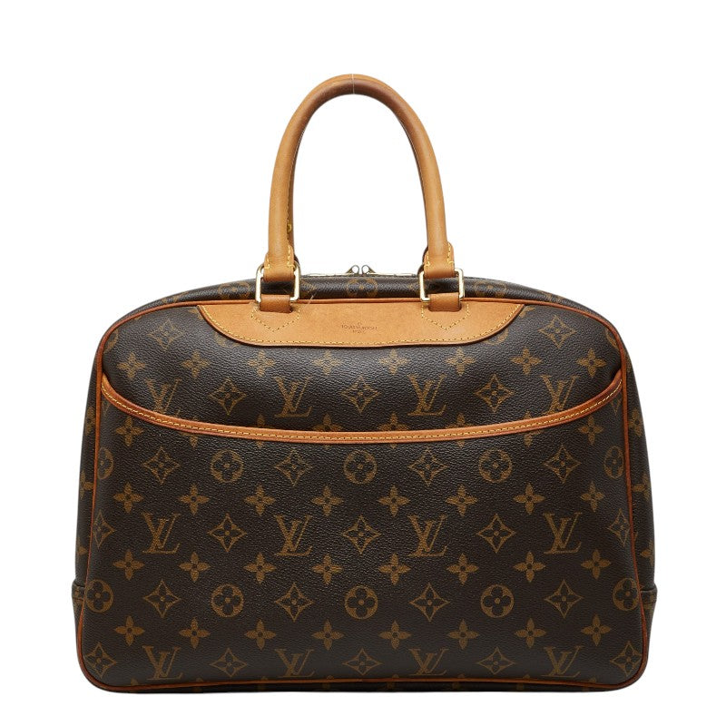 ルイ ヴィトン モノグラム ドーヴィル ハンドバッグ M47270 ブラウン PVC レザー レディース LOUIS VUITTON 【中古】