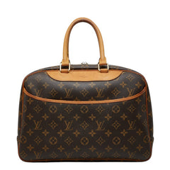 ルイ ヴィトン モノグラム ドーヴィル ハンドバッグ M47270 ブラウン PVC レザー レディース LOUIS VUITTON 【中古】