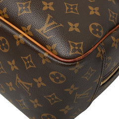 ルイ ヴィトン モノグラム ドーヴィル ハンドバッグ M47270 ブラウン PVC レザー レディース LOUIS VUITTON 【中古】