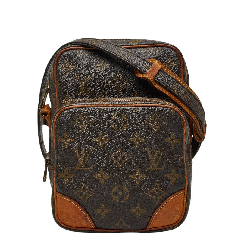 ルイ ヴィトン モノグラム アマゾン 斜め掛け ショルダーバッグ M45236 ブラウン PVC レザー レディース LOUIS VUITTON 【中古】