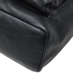 コーチ ペブルド リュック バックパック F37410 ブラック レザー レディース COACH 【中古】