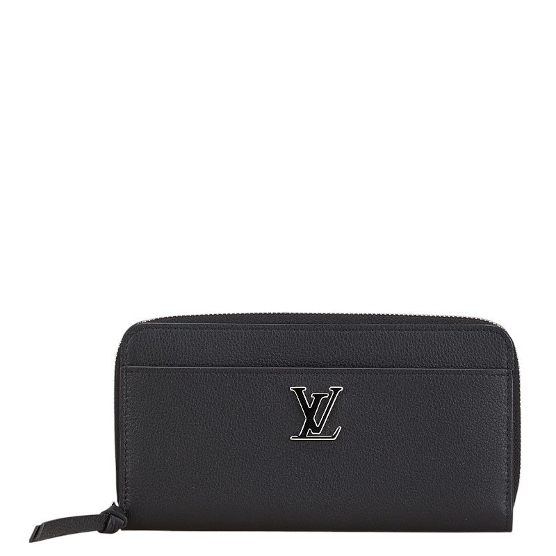 ルイ ヴィトン ジッピー ロックミー ラウンドファスナー 長財布 M62622 ノワール ブラック レザー レディース LOUIS VUITTON 【中古】