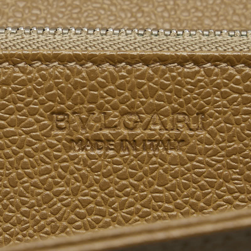 ブルガリ ミレリゲ 長財布 ホワイト レザー レディース BVLGARI 【中古】