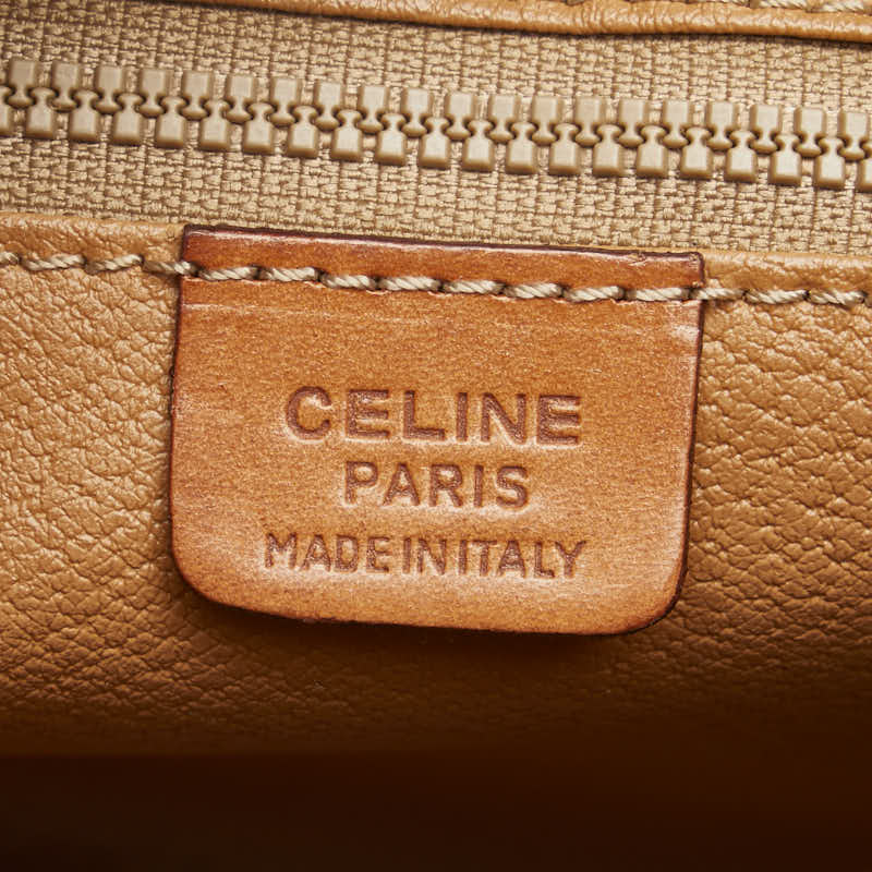 セリーヌ マカダム セカンドバッグ クラッチバッグ ブラウン PVC レザー メンズ CELINE 【中古】