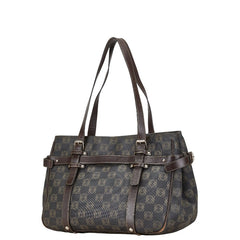 ロエベ アナグラム トートバッグ ブラウン PVC レザー レディース LOEWE 【中古】