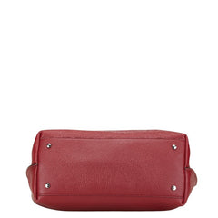 トッズ FLORIDA フロリダ ミディアム トートバッグ ショッピングバッグ レッド レザー レディース TOD’S 【中古】