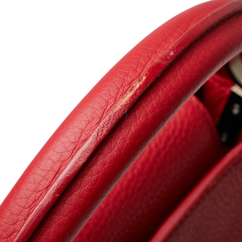 ルイ ヴィトン カプシーヌMM ハンドバッグ トートバッグ M94631 コクリコ レッド レザー レディース LOUIS VUITTON 【中古】