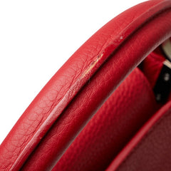 ルイ ヴィトン カプシーヌMM ハンドバッグ トートバッグ M94631 コクリコ レッド レザー レディース LOUIS VUITTON 【中古】