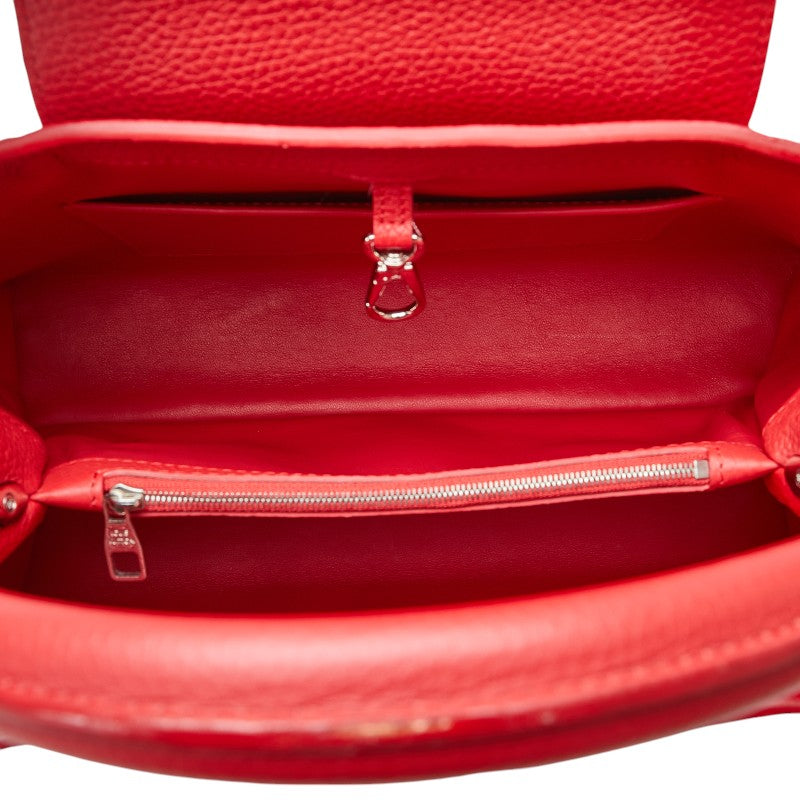 ルイ ヴィトン カプシーヌMM ハンドバッグ トートバッグ M94631 コクリコ レッド レザー レディース LOUIS VUITTON 【中古】