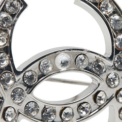 シャネル ココマーク ラインストーン ブローチ シルバー メタル フェイクパール レディース CHANEL 【中古】