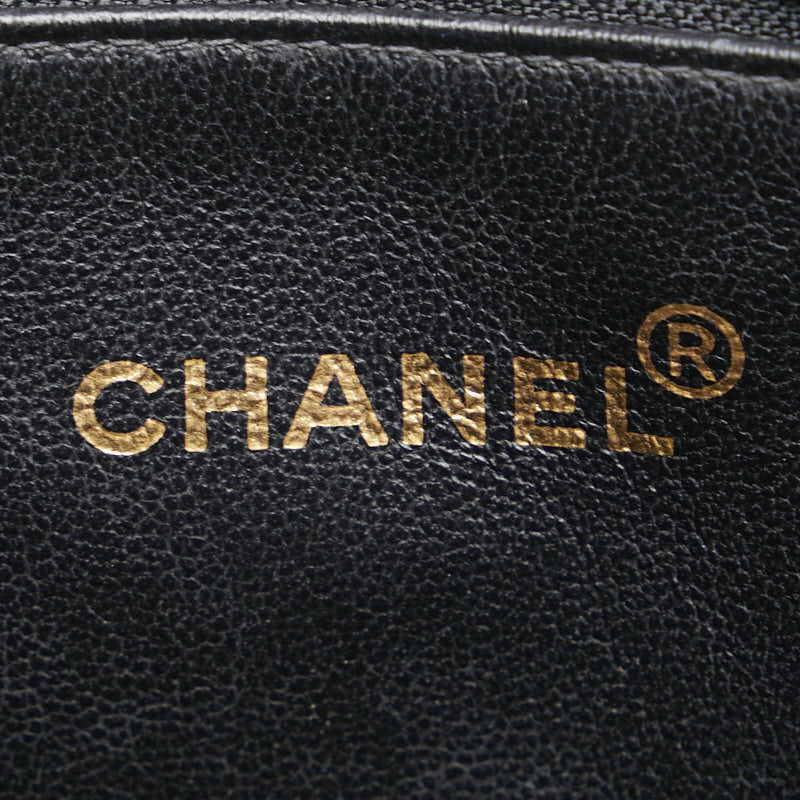 シャネル マトラッセ ココマーク チェーン ハンドバッグ トートバッグ ブラック キャビアスキン レディース CHANEL 【中古】
