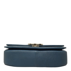シャネル マトラッセ ハーフココ ハンドバッグ ショルダーバッグ 2WAY ブルー系 キャビアスキン レディース CHANEL 【中古】