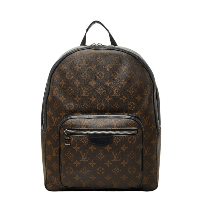 ルイ ヴィトン モノグラム マカサー ジョッシュ リュック バックパック M41530 ブラウン PVC レザー メンズ LOUIS VUITTON 【中古】